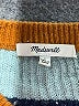 Madewell Color Block Orange Pullover Sweater Size S - photo 7