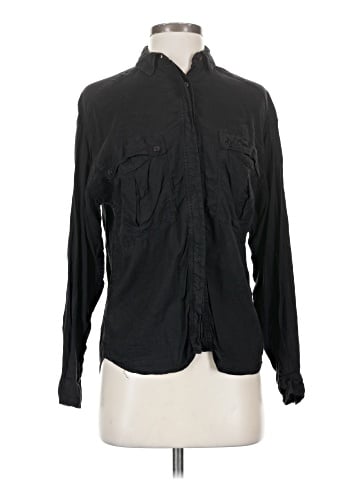 Karen Scott Long Sleeve Button-Down Shirt (view 1)