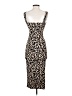 Shein Animal Print Brown Cocktail Dress Size 2 - photo 2