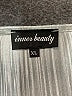 Inner Beauty 100% Polyester Metallic Silver Long Sleeve Blouse Size XL - photo 7