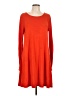 Old Navy Solid Orange Casual Dress Size L - photo 1