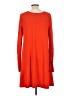 Old Navy Solid Orange Casual Dress Size L - photo 2