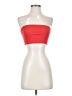 Shein 100% Polyester Red Tube Top Size 4 - photo 1