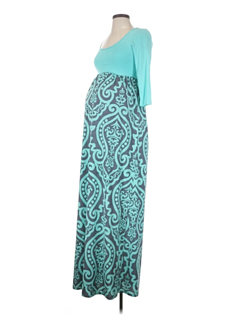 Pre-owned Pink Blush Casual Dress In Blue