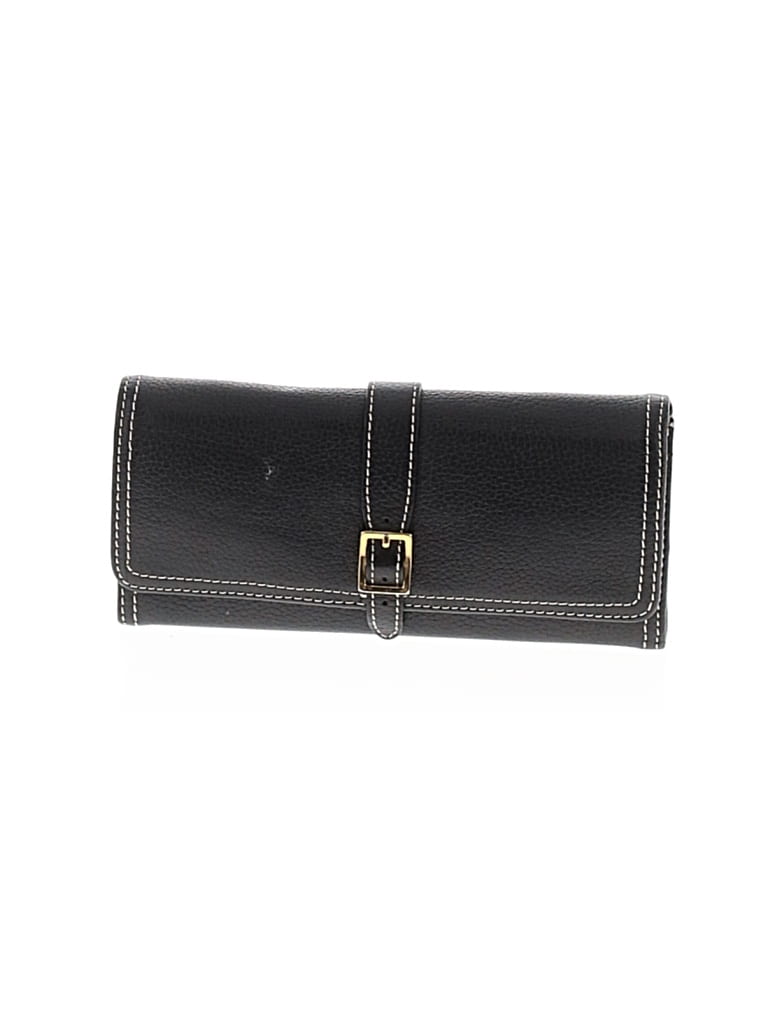 Pre-owned Ann Taylor Leather Wallet In Black
