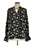 Torrid 100% Polyester Black Long Sleeve Blouse Size Lg Plus (0) - photo 1