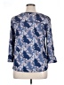 Assorted Brands 100% Polyester Blue 3/4 Sleeve Blouse Size XL - photo 2