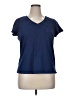 Assorted Brands 100% Cotton Blue Short Sleeve Top Size 0X - photo 1