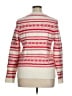 Croft & Barrow Print Red Pullover Sweater Size XL - photo 2