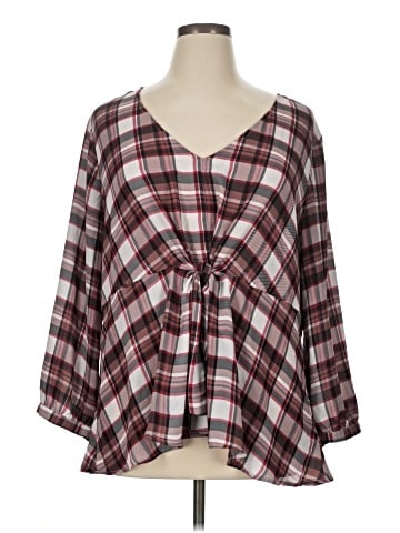 Torrid 3/4 Sleeve Blouse (view 1)