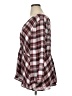 Torrid 100% Polyester Plaid Burgundy 3/4 Sleeve Blouse Size 1X Plus (1) - photo 5