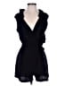 Be Cool Solid Black Romper Size S - photo 1