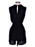 Be Cool Solid Black Romper Size S - photo 2