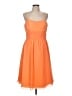 Alfred Angelo 100% Polyester Solid Orange Cocktail Dress Size 14 - photo 1