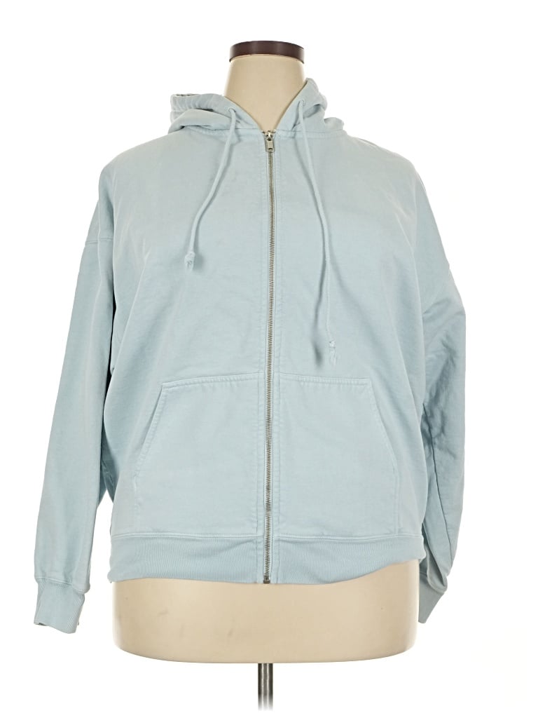 Pre-owned John Galt Zip Up Hoodie In Blue