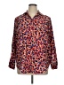 Madison 100% Polyester Animal Print Red 3/4 Sleeve Blouse Size 1X - photo 1