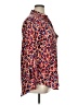 Madison 100% Polyester Animal Print Red 3/4 Sleeve Blouse Size 1X - photo 4