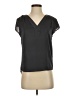 H&M Conscious 100% Polyester Black Short Sleeve Blouse Size 2 - photo 1