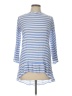 Francesca's 100% Rayon Blue Long Sleeve Blouse Size L - photo 1