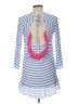 Francesca's 100% Rayon Blue Long Sleeve Blouse Size L - photo 2