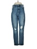 7 For All Mankind Hearts Blue Jeans Size 27 waist - photo 1