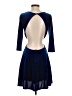Lulus Solid Blue Cocktail Dress Size S - photo 2