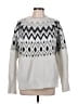 A New Day Chevron-herringbone Silver Pullover Sweater Size L - photo 1