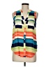 Maeve 100% Rayon Color Block Blue Sleeveless Button-Down Shirt Size 6 - photo 1