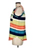 Maeve 100% Rayon Color Block Blue Sleeveless Button-Down Shirt Size 6 - photo 5