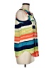 Maeve 100% Rayon Color Block Blue Sleeveless Button-Down Shirt Size 6 - photo 4