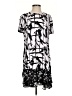 BCBGMAXAZRIA 100% Polyester Graphic Black Casual Dress Size S - photo 1