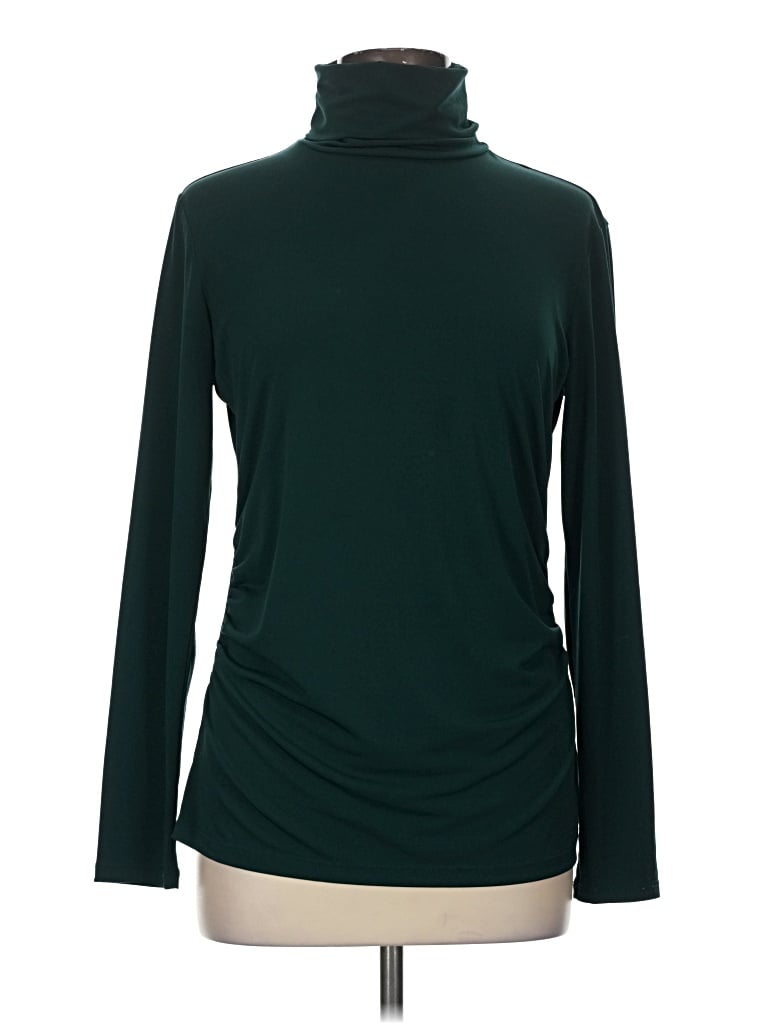 Pre-owned Ny & C Turtleneck Sweater In Green