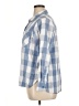 Time and Tru Checkered-gingham Blue Long Sleeve Button-Down Shirt Size XL - photo 5
