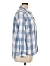 Time and Tru Checkered-gingham Blue Long Sleeve Button-Down Shirt Size XL - photo 4