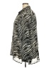 Selene Sport 100% Polyester Animal Print Silver Long Sleeve Blouse Size 3X - photo 5