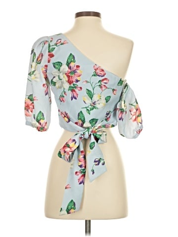 Majorelle 3/4 Sleeve Blouse (view 2)