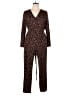 Colleen Lopez Animal Print Brown Jumpsuit Size XL - photo 1