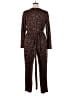 Colleen Lopez Animal Print Brown Jumpsuit Size XL - photo 2