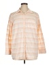 Talbots 100% Cotton Stripes Orange 3/4 Sleeve Button-Down Shirt Size 16w - photo 1