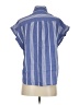 Madewell 100% Cotton Stripes Blue Sleeveless Button-Down Shirt Size XXS - photo 2
