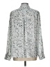 Adrienne Vittadini 100% Polyester Silver Long Sleeve Blouse Size L - photo 2