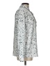 Adrienne Vittadini 100% Polyester Silver Long Sleeve Blouse Size L - photo 4
