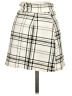 Zara Plaid Ivory Casual Skirt Size S - photo 2