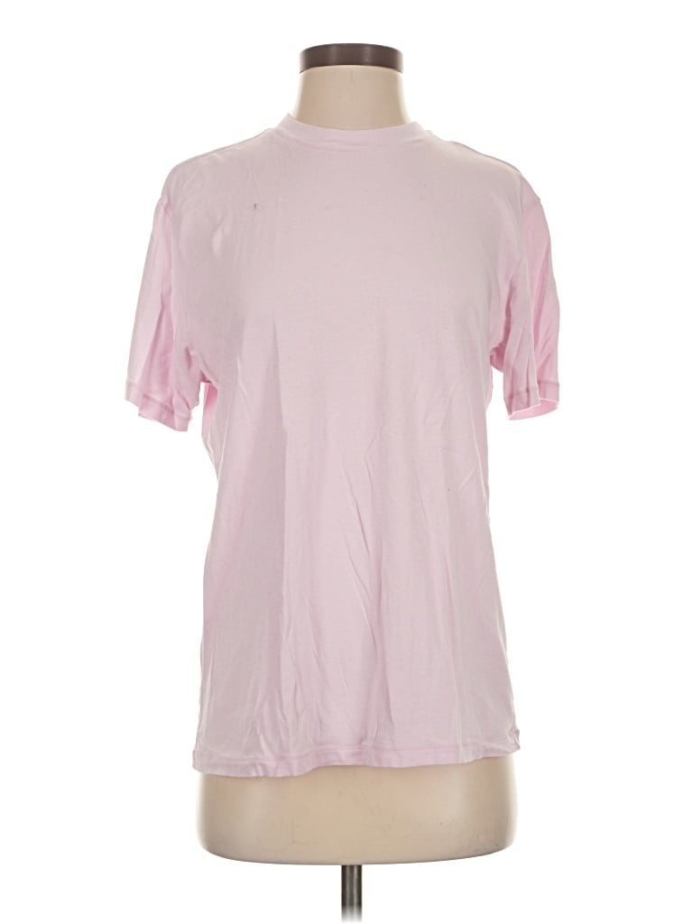 Pre-owned Skims Short Sleeve Turtleneck In Pink