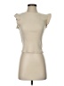 Zara Ivory Tan Short Sleeve Turtleneck Size S - photo 1