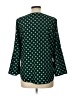 Pixley 100% Polyester Polka Dots Green 3/4 Sleeve Top Size L - photo 2