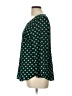 Pixley 100% Polyester Polka Dots Green 3/4 Sleeve Top Size L - photo 5