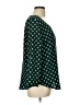 Pixley 100% Polyester Polka Dots Green 3/4 Sleeve Top Size L - photo 4