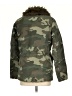 Topshop 100% Cotton Camo Green Coat Size 4 - photo 2