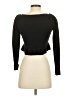 Blue Blush Black Long Sleeve Top Size S - photo 2